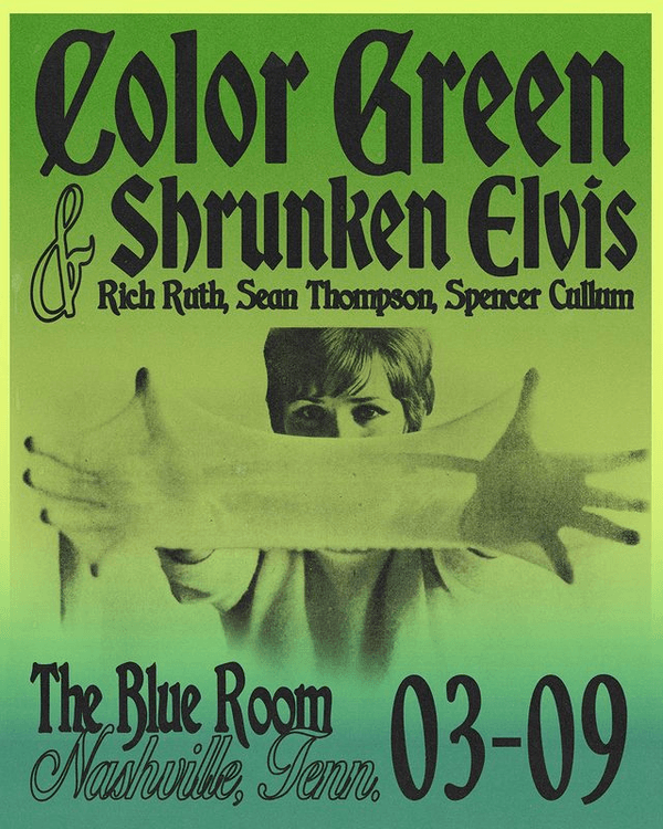 Color Green w/ Shrunken Elvis