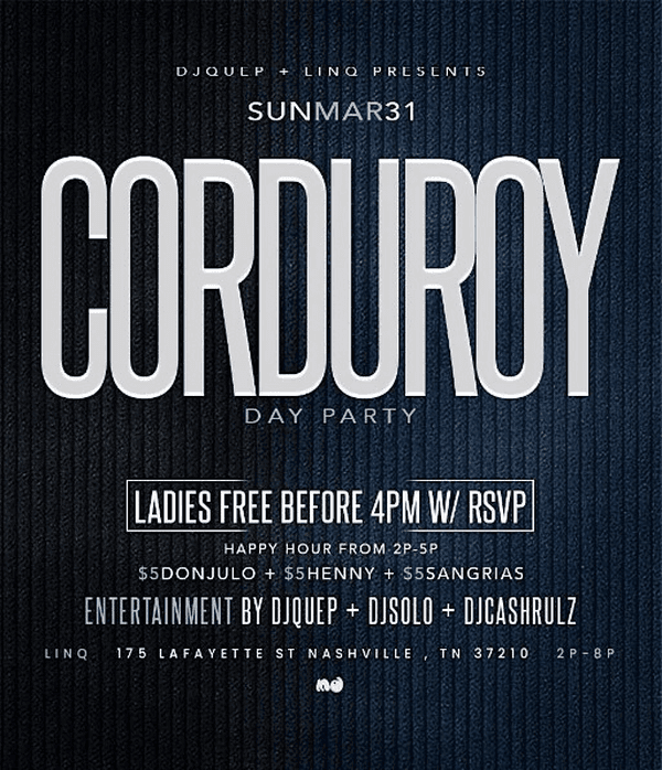 Corduroy day party