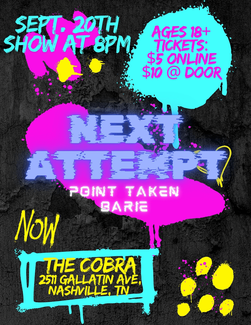 Next Attempt // Point Taken // BARIE