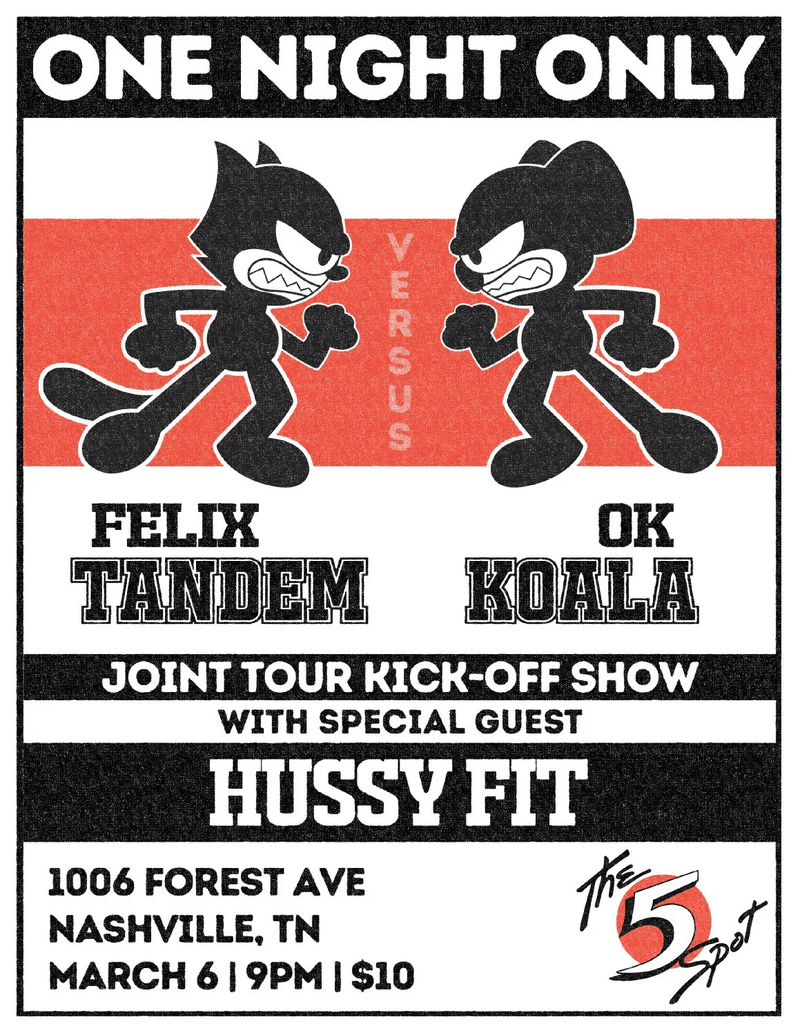 OK Koala // Felix Tandem // Hussy Fit