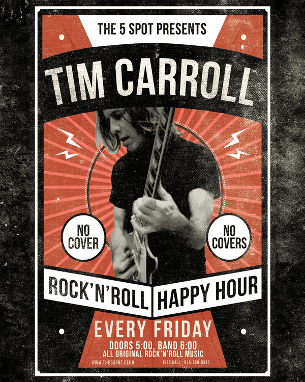 Tim Carroll Rock'N'Roll Happy Hour !!!
