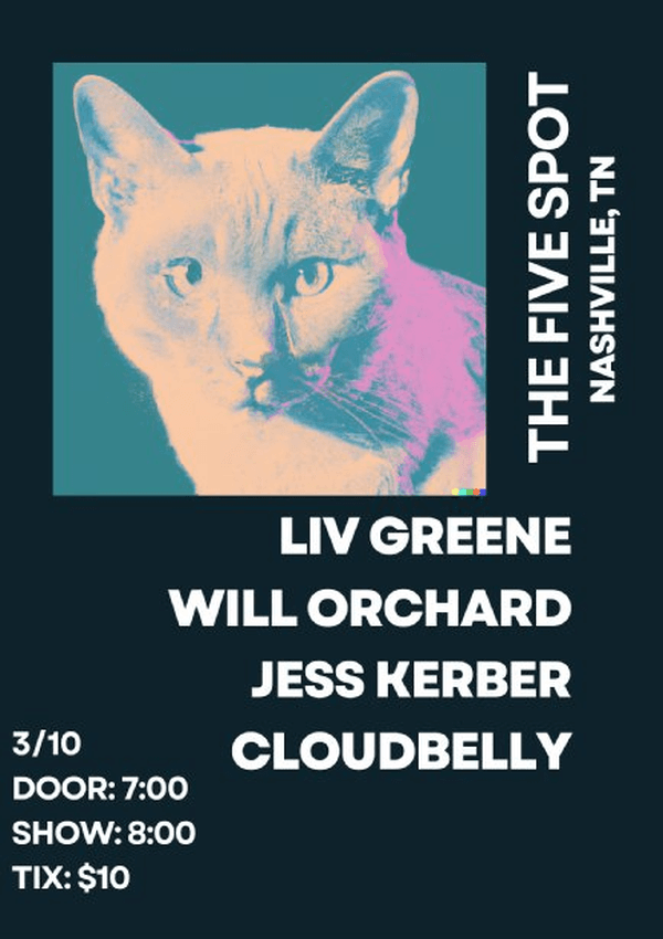 Liv Greene, Jess Kerber, Will Orchard, Cloudbelly
