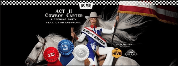 Free! Beyonce Country Album Listening & Dance Party