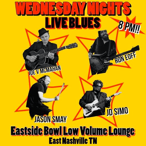 Live Blues w/JD Simo,Joe McMahan,Ron Eoff,Jason Smay every weds
