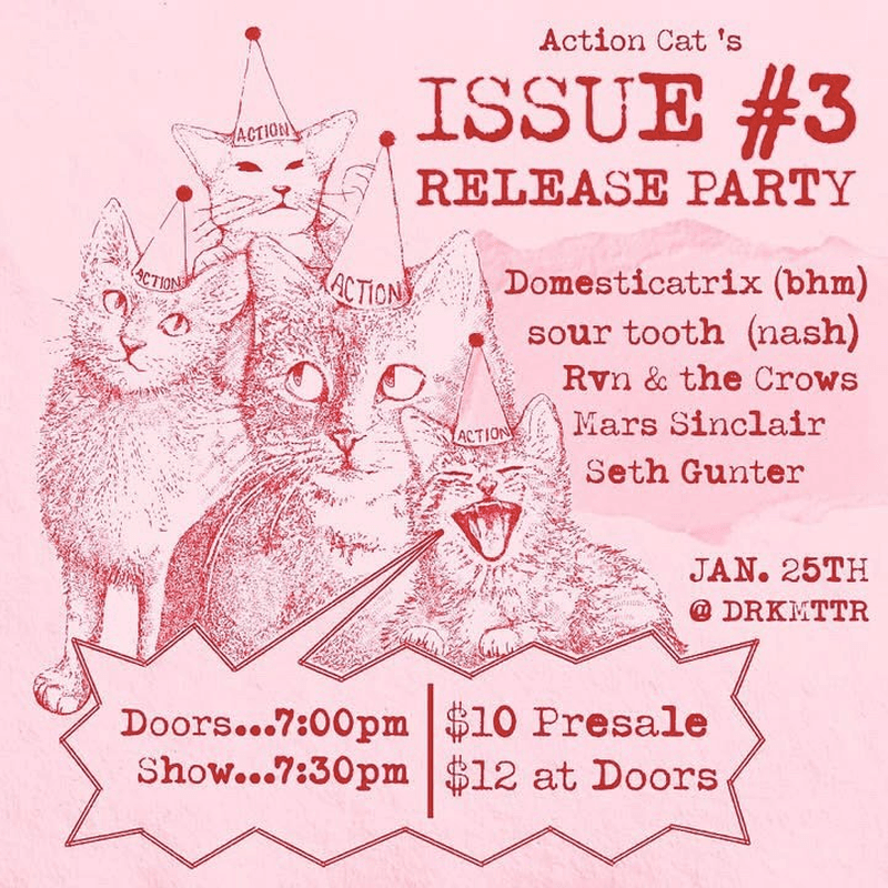 Action Cat's Issue #3 Release Party