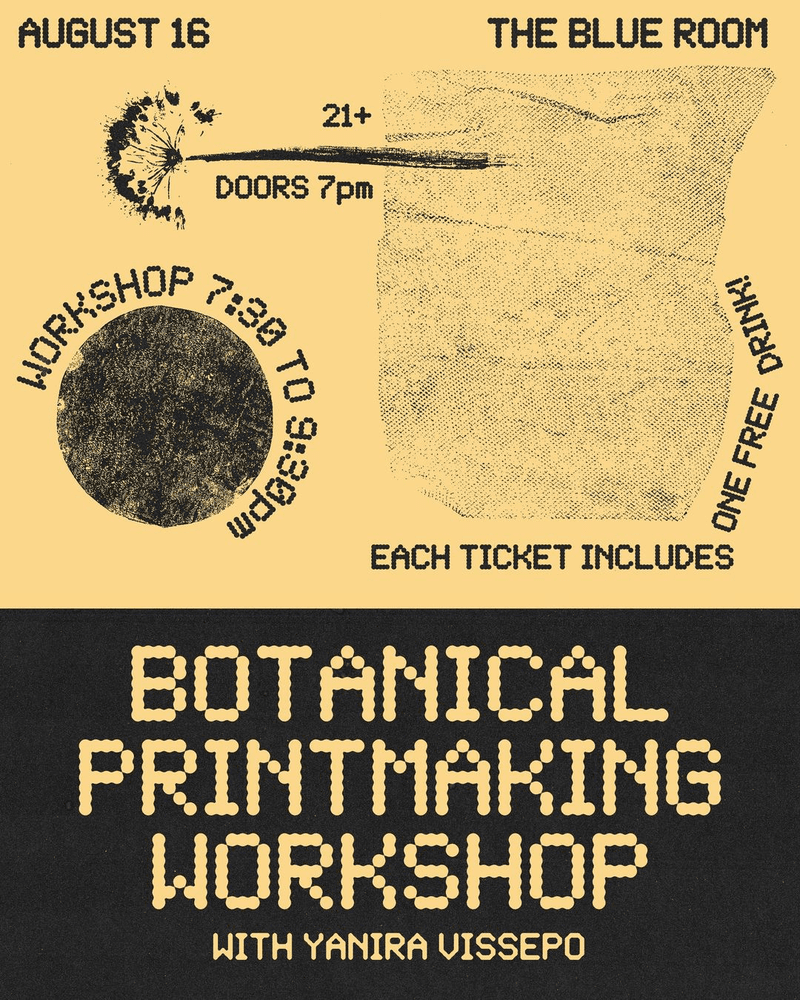 Botanical Printmaking Workshop // Yanira Vissepo