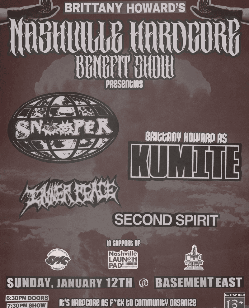 Brittany Howard’s Nashville Hardcore Benefit Show