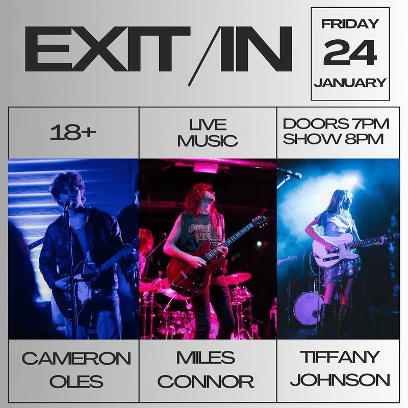 Cameron Oles // Miles Conner // Tiffany Johnson