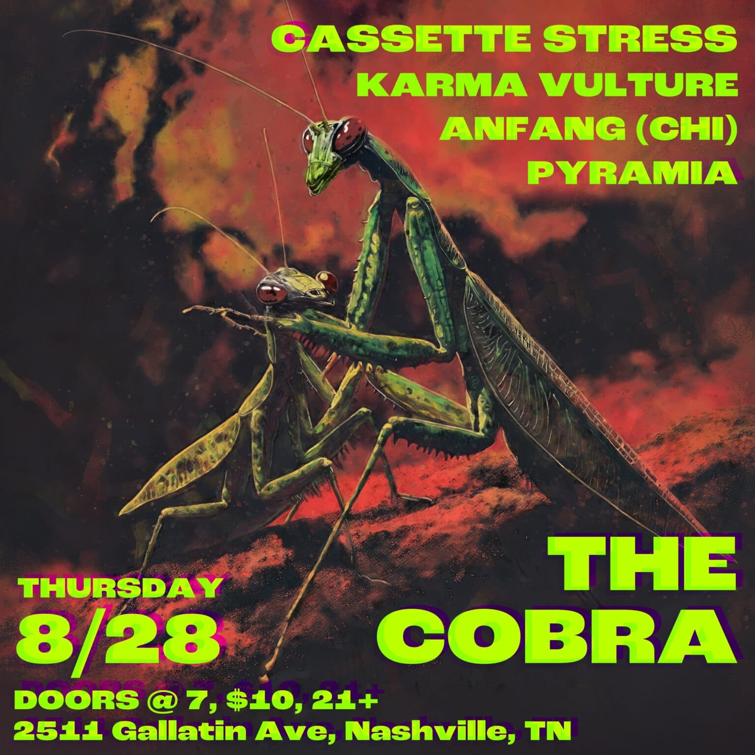 Cassette Stress // Karma Vulture // ANFANG // Pyramia