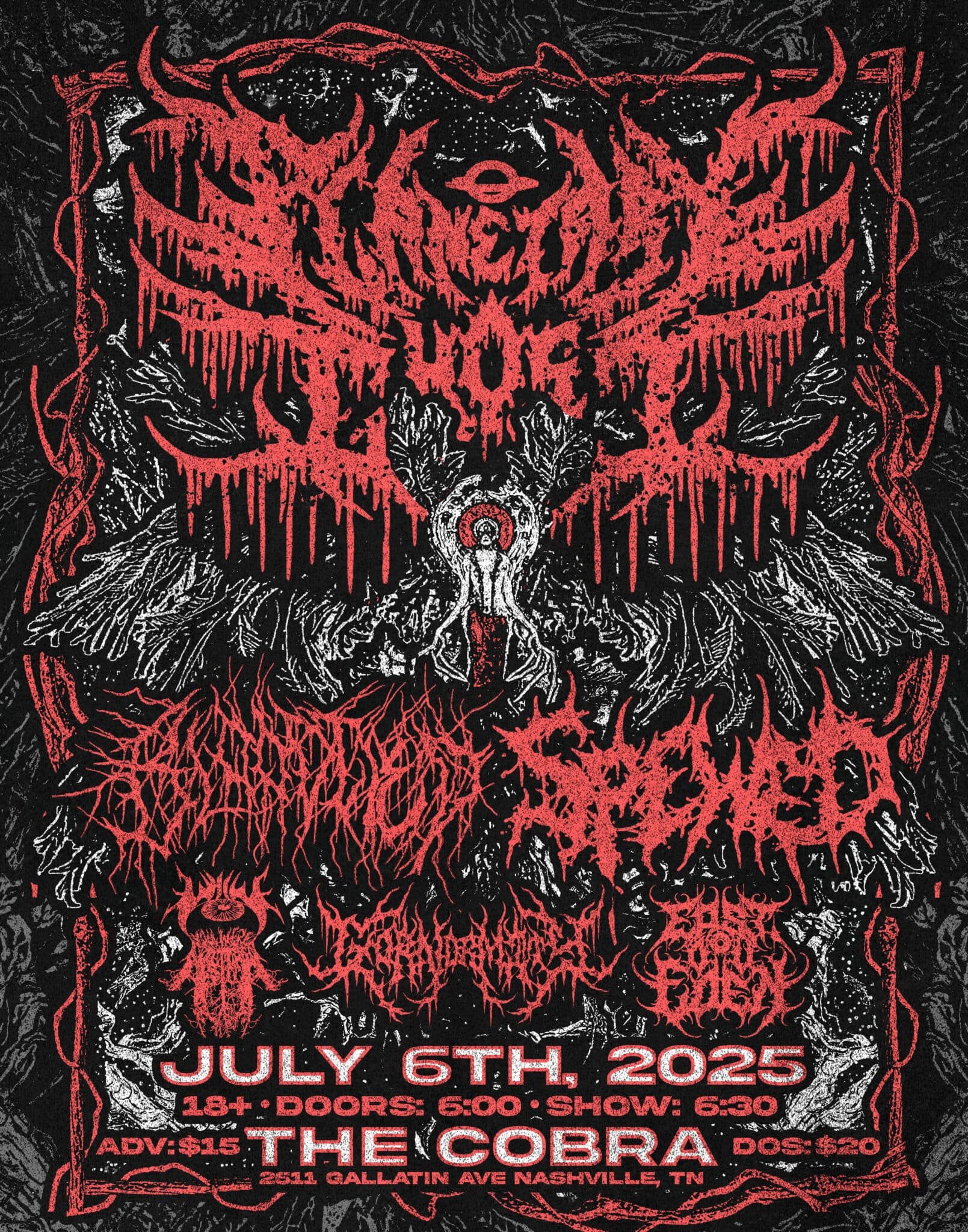 East ov Eden // While You Were Asleep // Gornormity // Spewed // Bloodtied // Planetary Ghost