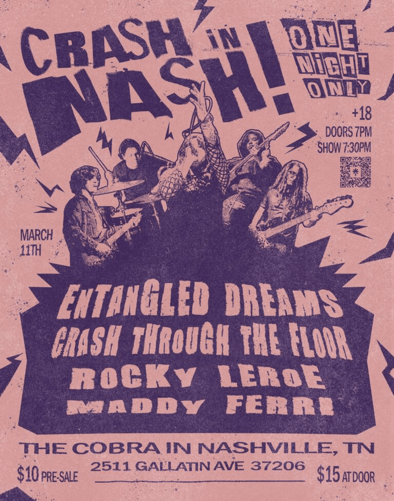 Entangled Dreams // Crash Through the Floor // Rocky LeRoe // Maddy Ferri