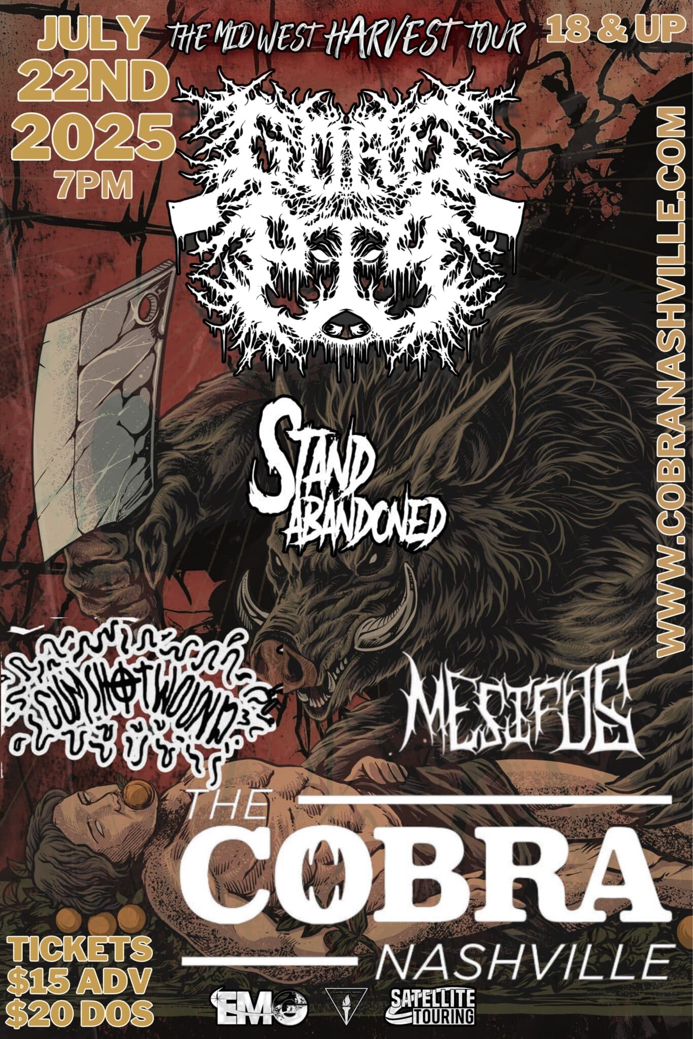 Gorepig // Stand Abandoned // Cumshot Wound // Mesifus