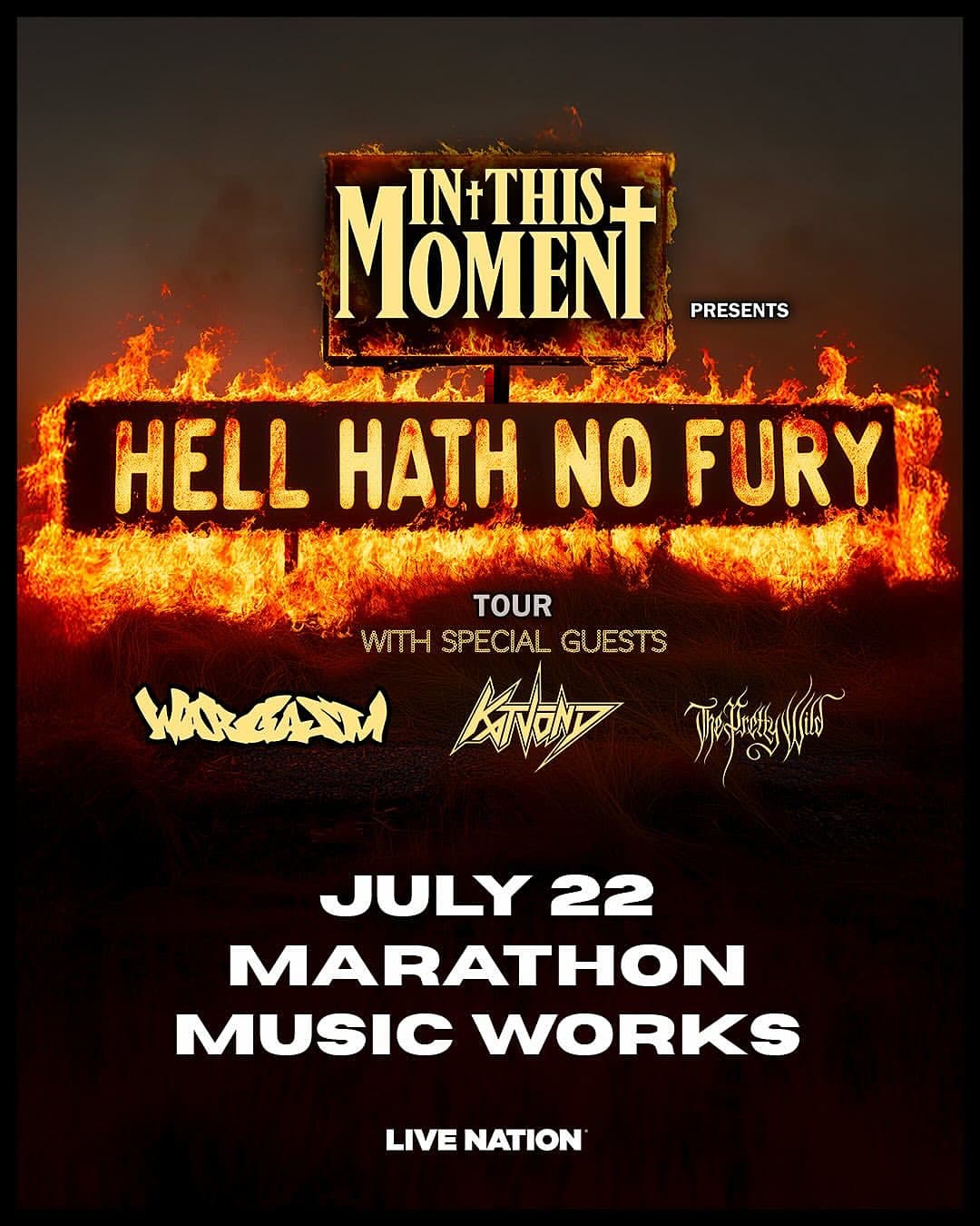 In This Moment // Wargasm // Kat Von D // The Pretty Wild - Hell Hath No Fury Tour