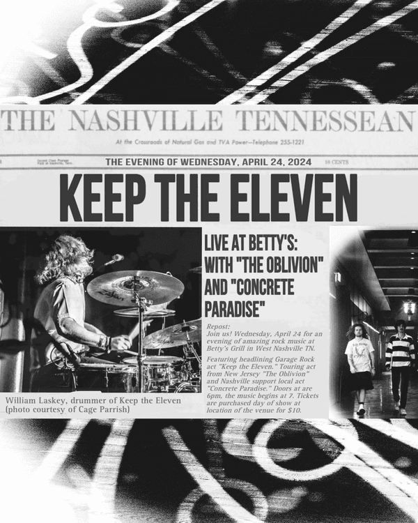 Keep The Eleven // The Oblivion // Concrete Paradise