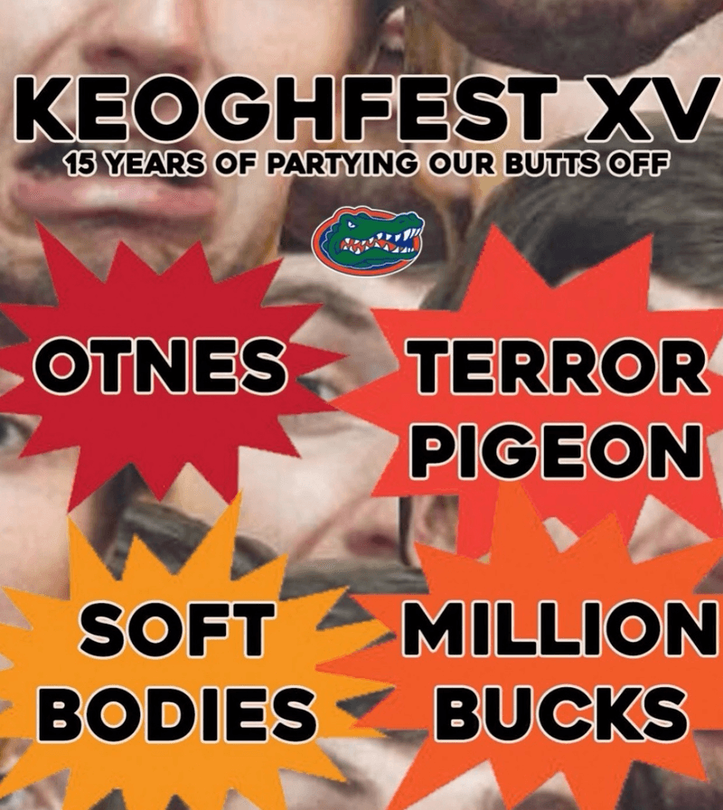 Keoghfest feat: Otnes // Terror Pigeon // Soft Bodies // Million Bucks