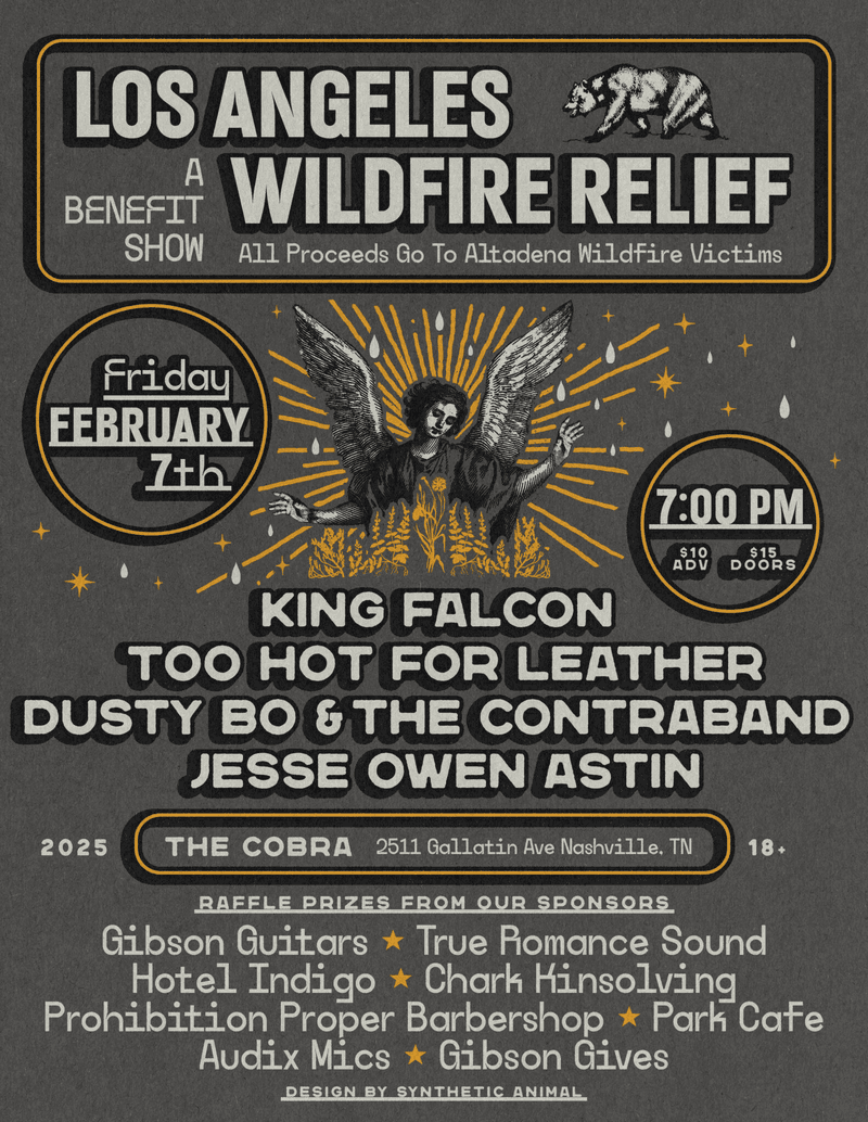 King Falcon // Too Hot for Leather // Dusty Bo and the Contraband // Jesse Owen Astin