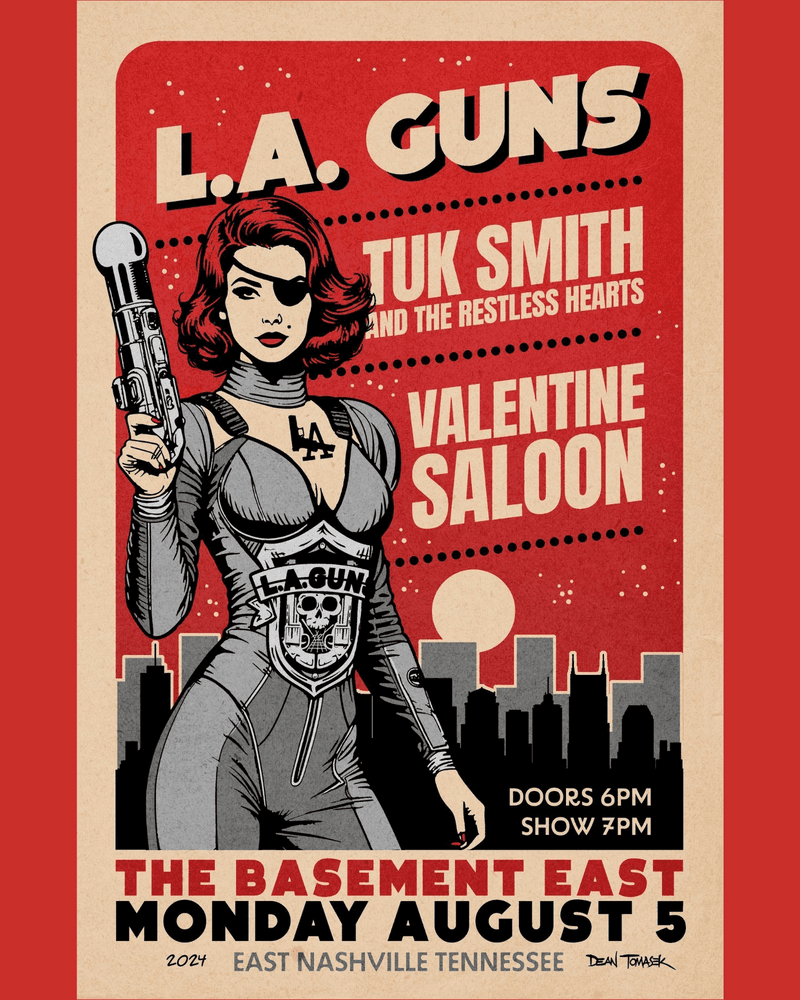 L.A. Guns // Tuk Smith & The Restless Hearts //  Valentine Saloon