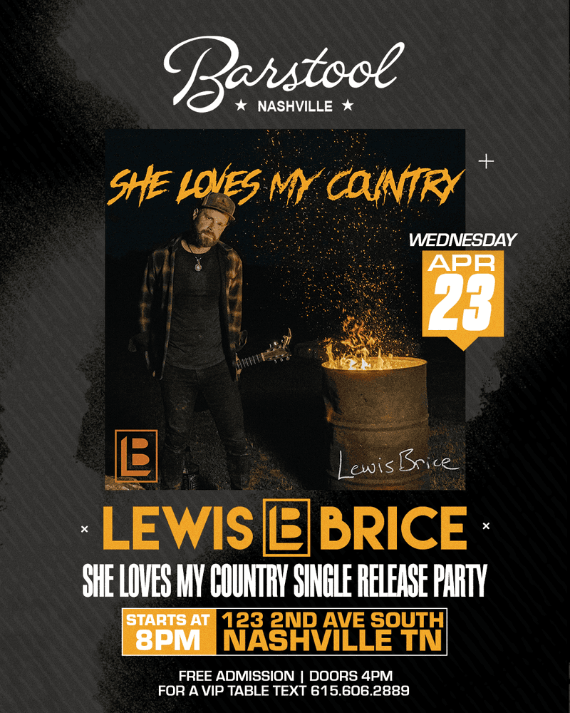 Lewis Brice - 'She Loves My Country' Single Release Party