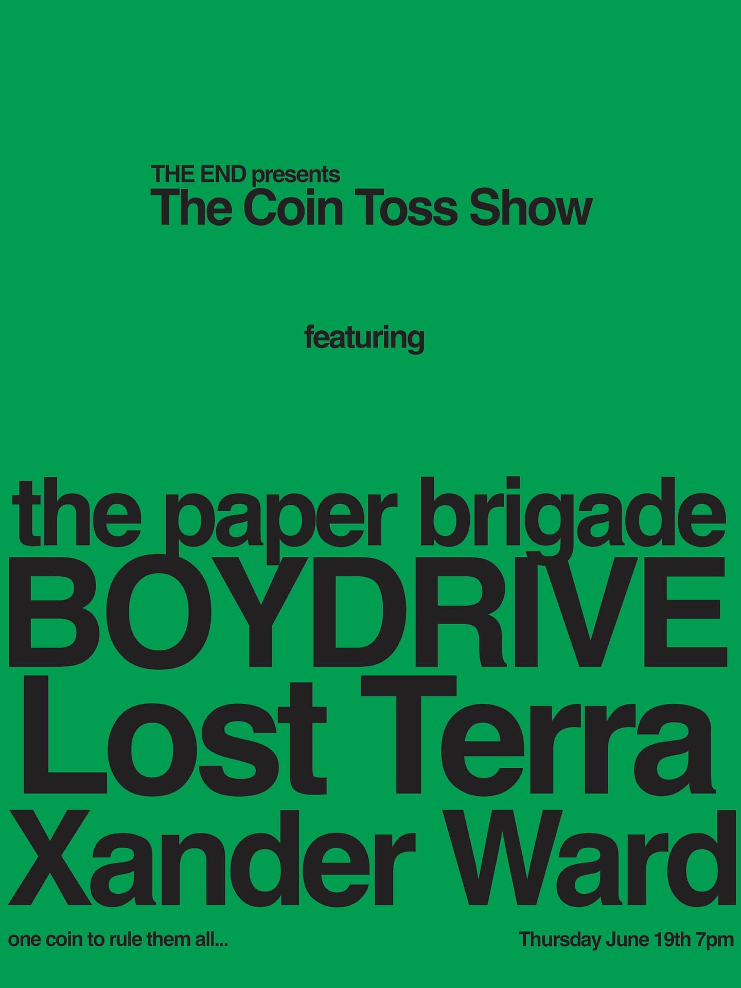 Lost Terra // The Paper Brigade // Boydrive // Xander Ward