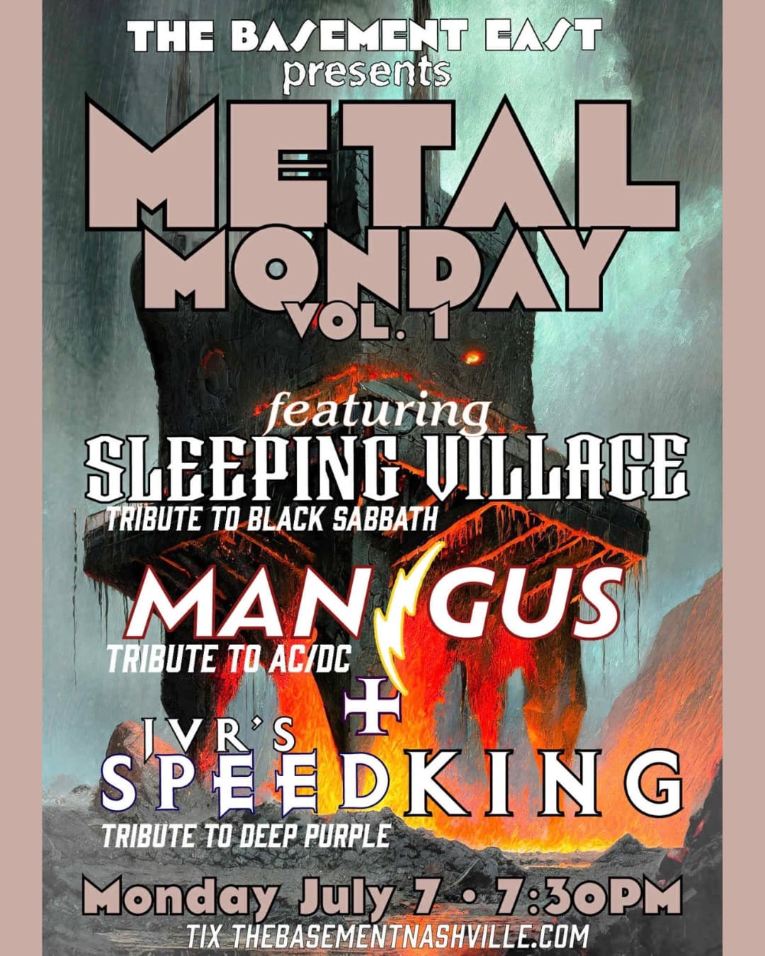 Metal Monday Vol. 1: Sleeping Village (Tribute to Black Sabbath) // Mangus (Tribute to AC/DC) // JVR's Speed King (Tribute to Deep Purple)