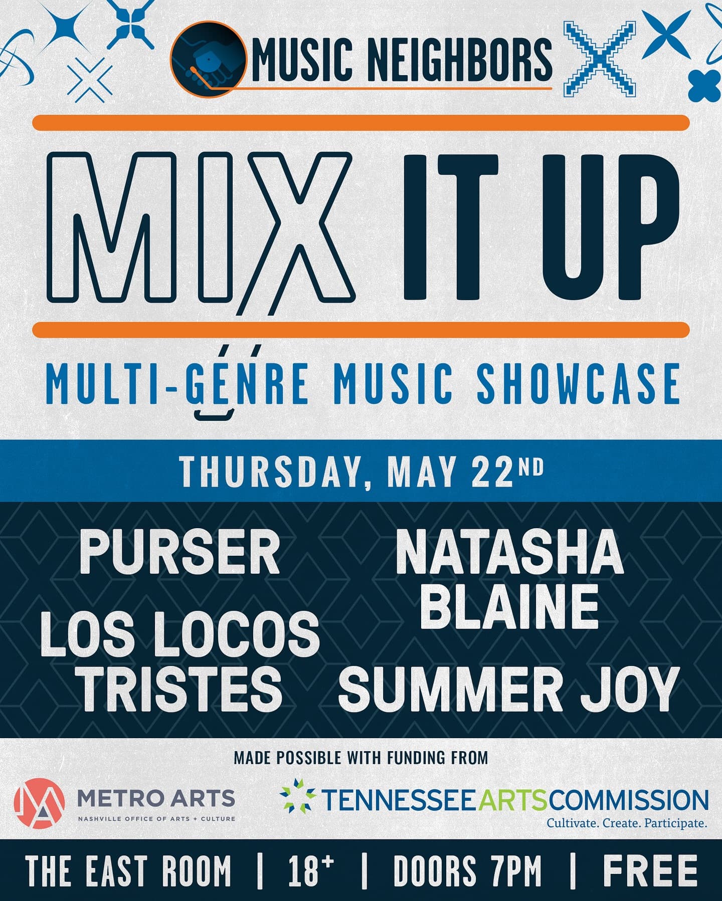 Mix It Up Concert Series: Natasha Blaine // Summer Joy // Los Locos Tristes // Purser