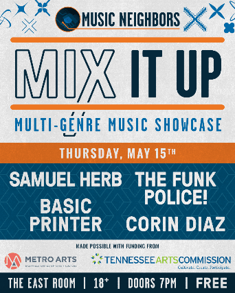 Mix It Up Concert Series: Samuel Herb // The Funk Police // Basic Printer // Corin Diaz