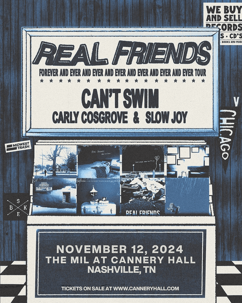Real Friends // Can't Swim // Carly Cosgrove // Slow Joy