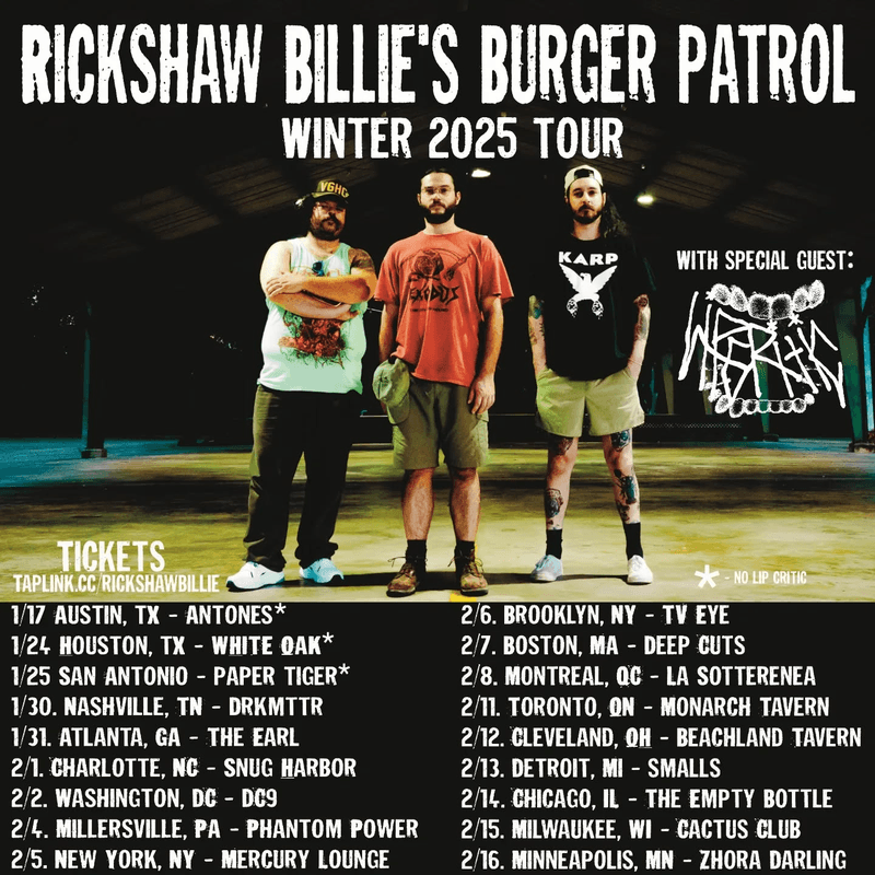 Rickshaw Billie's Burger Patrol // Lip Critic