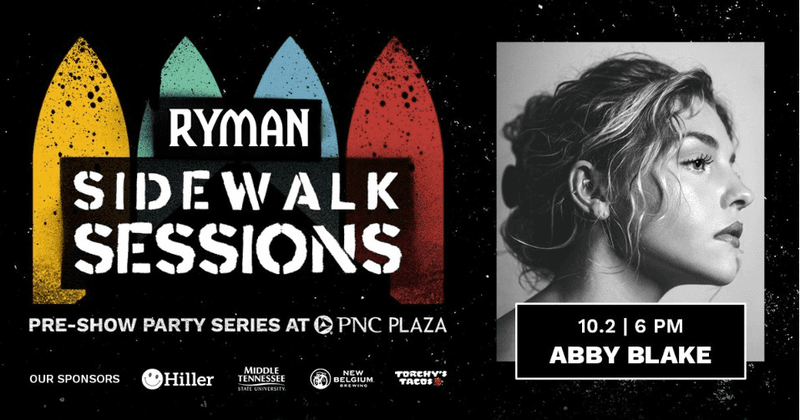 Ryman Sidewalk Sessions with Abby Blake