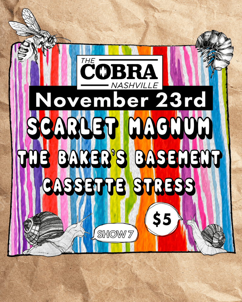 Scarlet Magnum // The Baker's Basement // Cassette Stress
