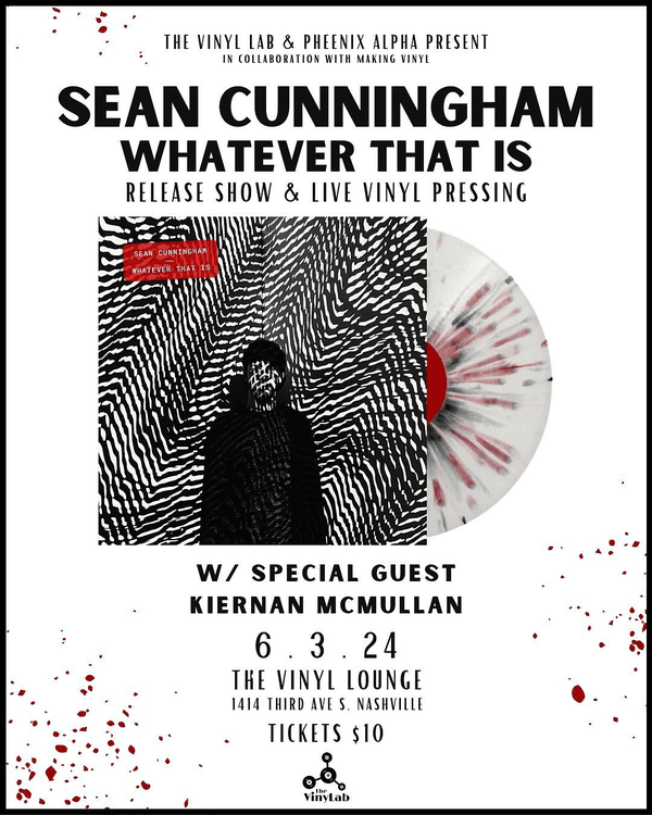 Sean Cunningham Album Release Show & Live Vinyl Pressing