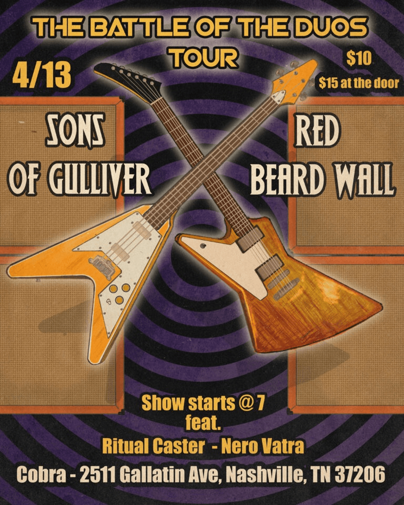 Sons of Gulliver // Red Beard Wall // Ritual Caster // Nero Vatra