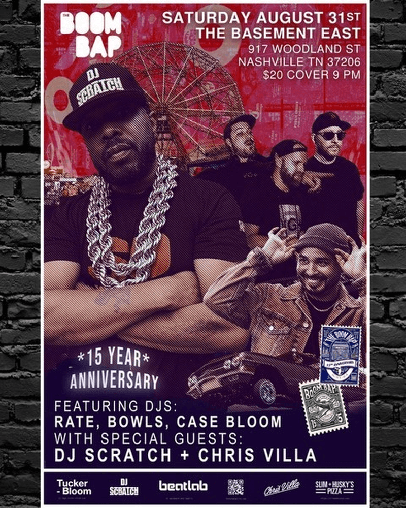 The BOOM BAP 15 Year Anniversary ft. DJ Scratch // Chris Villa // Case Bloom // Rate Wonder // Bowls