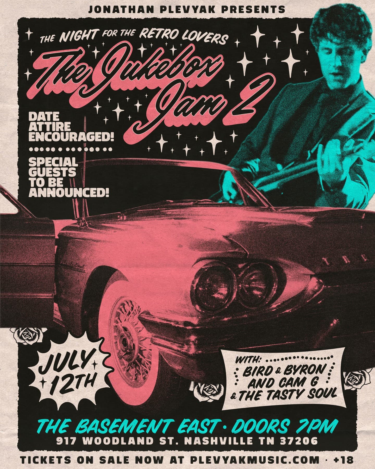 The Jukebox Jam 2: Jonathan Plevyak //  Bird & Byron // Cam G & The Tasty Soul