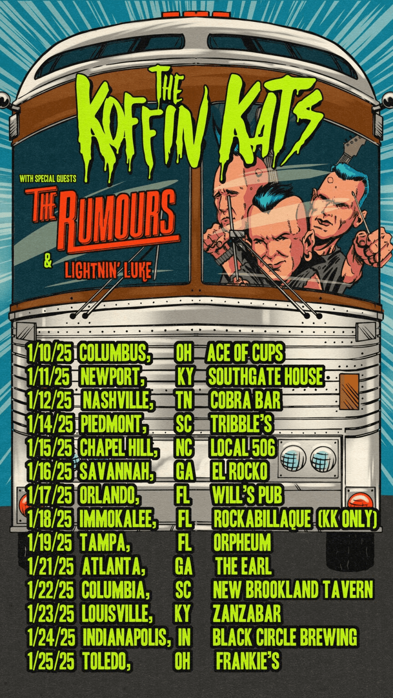 The Koffin Kats // The Rumours // Lightin’ Luke
