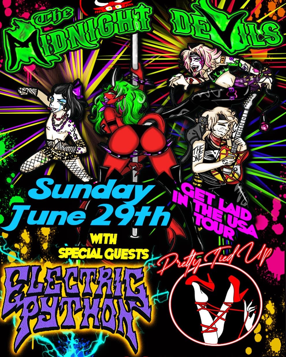 The Midnight Devils // Electric Python // Pretty Tied Up