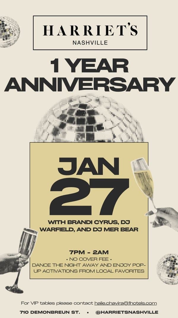 Harriet's 1 Year Anniversary