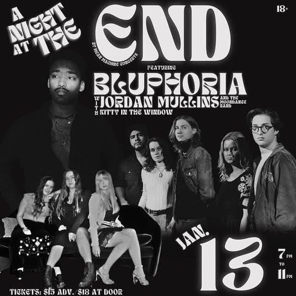 Mean Machine Concerts presents: Bluphoria w/ Jordan Mullins & The Moondance Band, Kitty in the Window